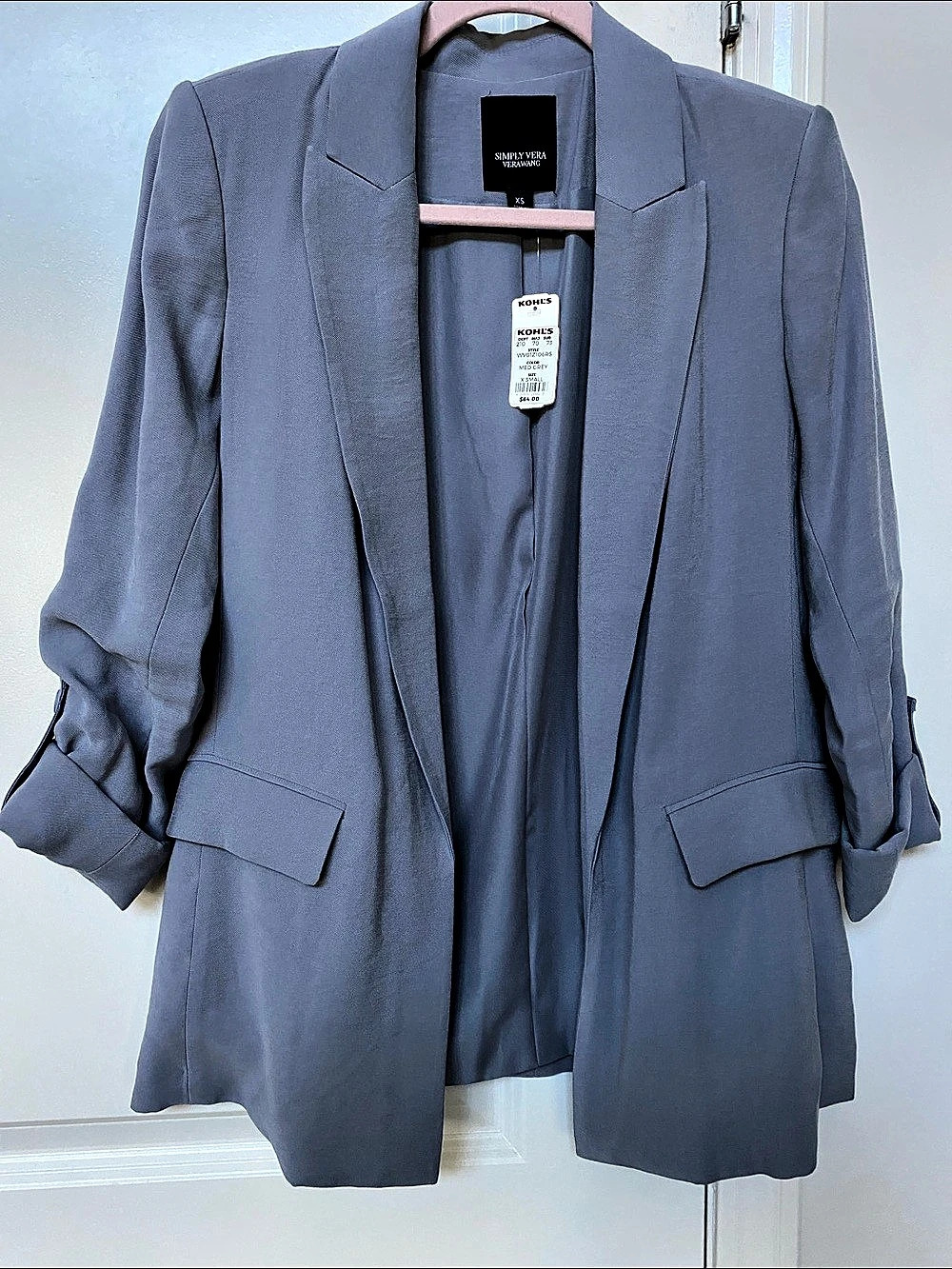 Simply Vera Wang Women's Blazer Blue Size XS NWT